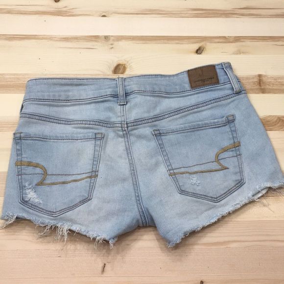 American Eagle super stretch denim shorts size 2 - Picture 4 of 4